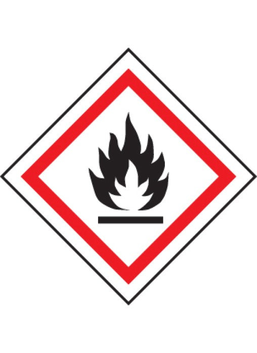 flammable substance ghs labels sign