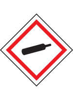 ghs compressed gas labels sign