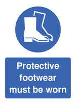 Protective Footwear Must be Worn Safety Sign