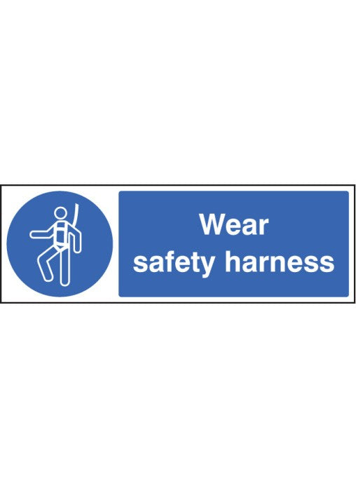 Wear Safety Harness Safety Sign– GHC (UK) LTD T/A Safety Plus