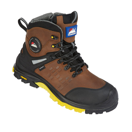 Himalayan 5802 Vibram S3 Brown Waterproof Safety Boot with Side Zip
