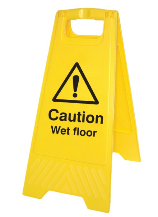 Caution Wet Floor - Folding Safety Sign — GHC (UK) LTD T/A Safety Plus