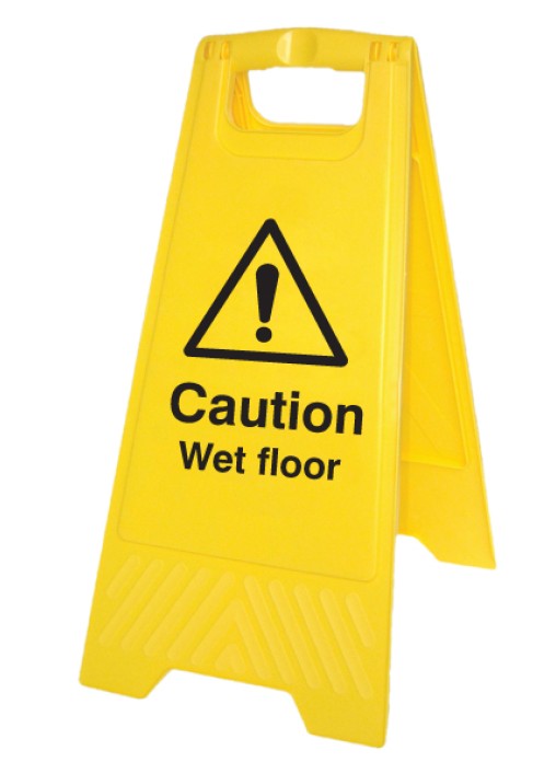 Caution Wet Floor - Folding Safety Sign