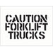 forklift trucks floor stencil