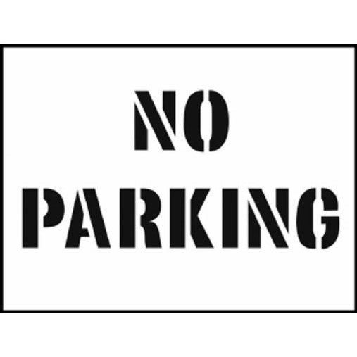 reusable no parking floor stencil kit