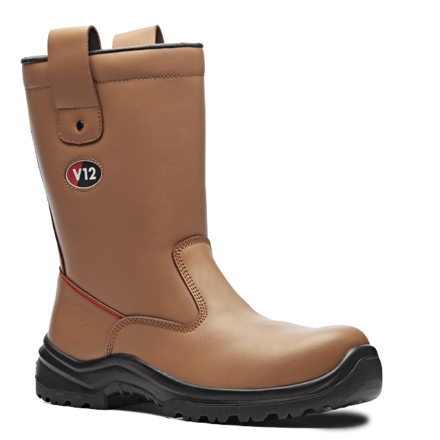 V12 - V6816.01 Polar STS Tan Safety Fur Lined Rigger Boot S1P