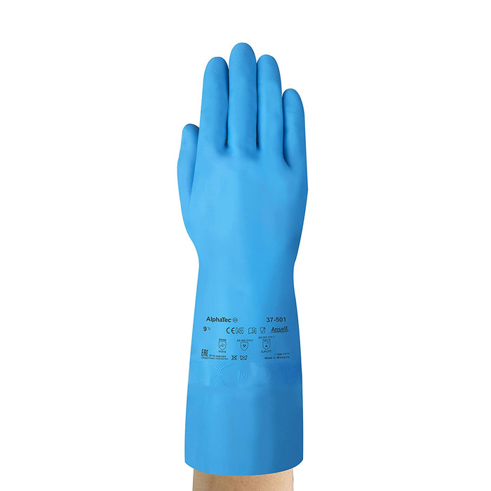 ansell 37-501 versatouch blue gloves