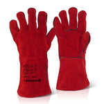 Beeswift C2W red welders gauntlet glove