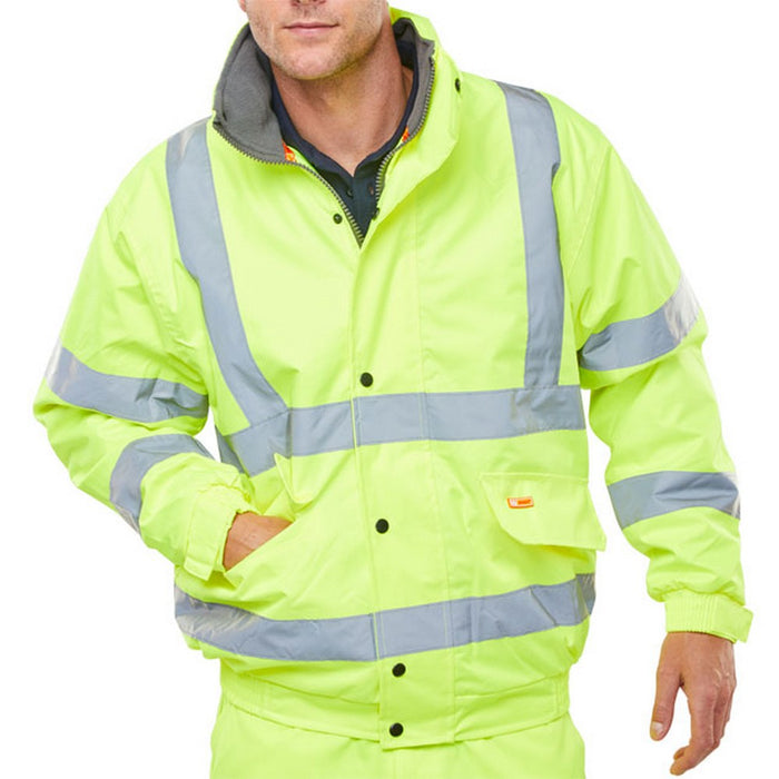 yellow hivisibility jacket be seen