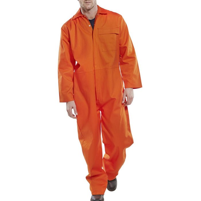 orange anti fire overalls boilersuit
