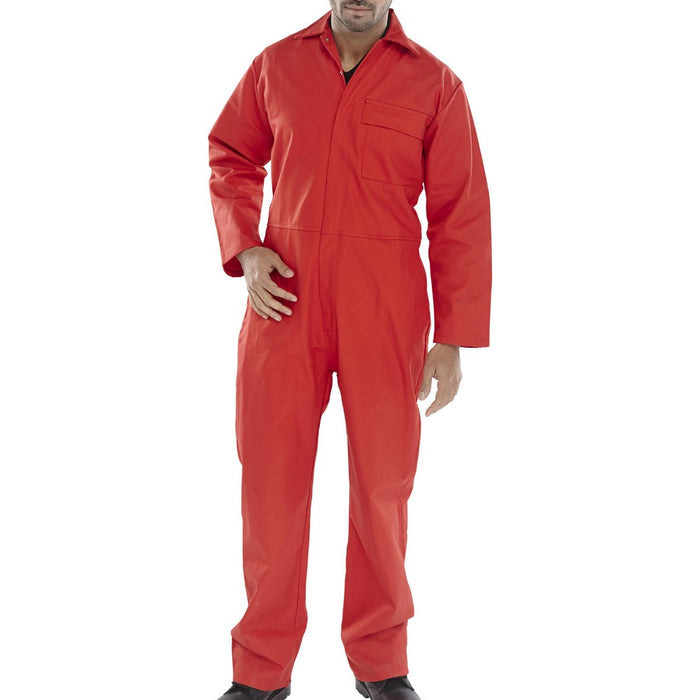 red fire proof boilersuit