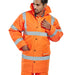 Rail spec orange hi-vis jacket