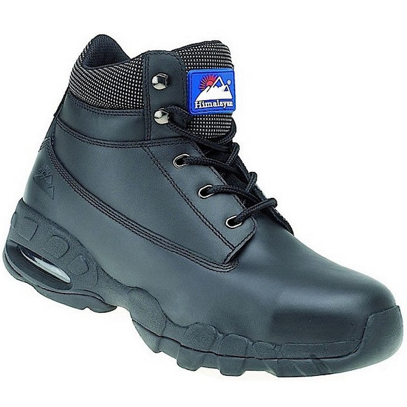 4040 Black Leather Safety Boot – SBP Steel Toe Work Footwear