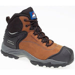 4104 Brown Nubuck Fully Waterproof Boot Metal Free Cap & Midsole Gravity 2 Sole S3