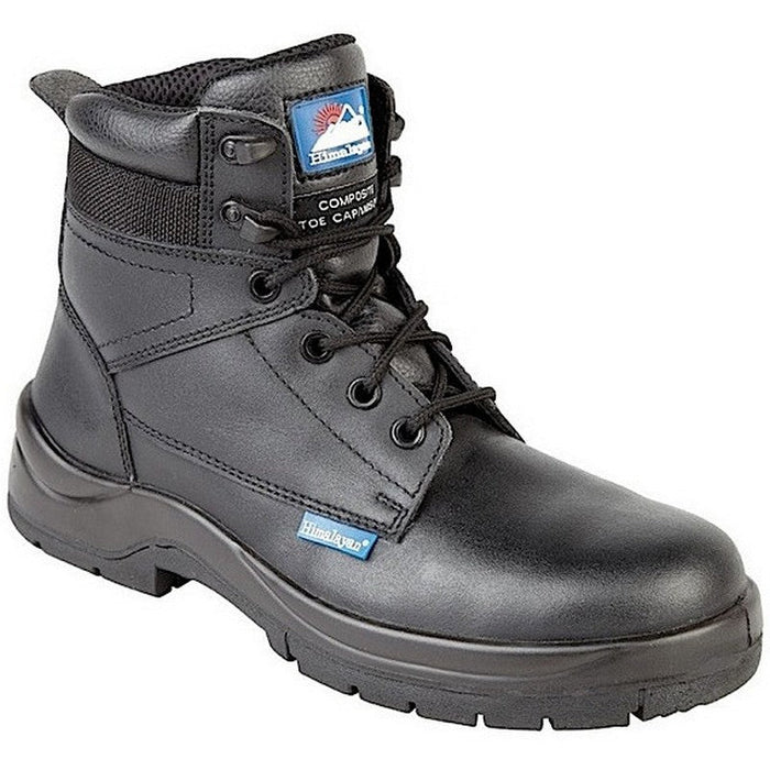 Himalayan 5114 Black Leather HyGrip Safety Boot - Metal Free S3