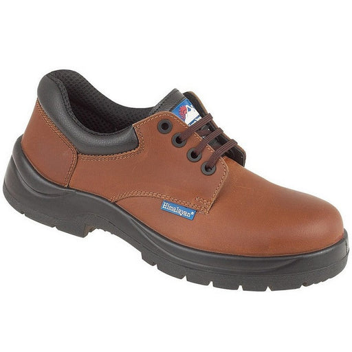 Himalayan 5118 Brown Leather HyGrip Safety Shoe - Metal Free S3