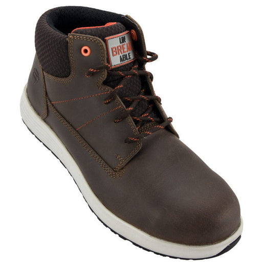 Unbreakable brown U103 composite safety boot with metal free toe cap and midsole