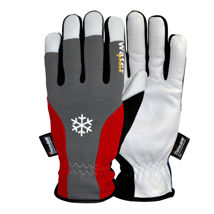 HYP295 Thermal, Hipora Lined, Leather Gloves - Fully Waterproof 