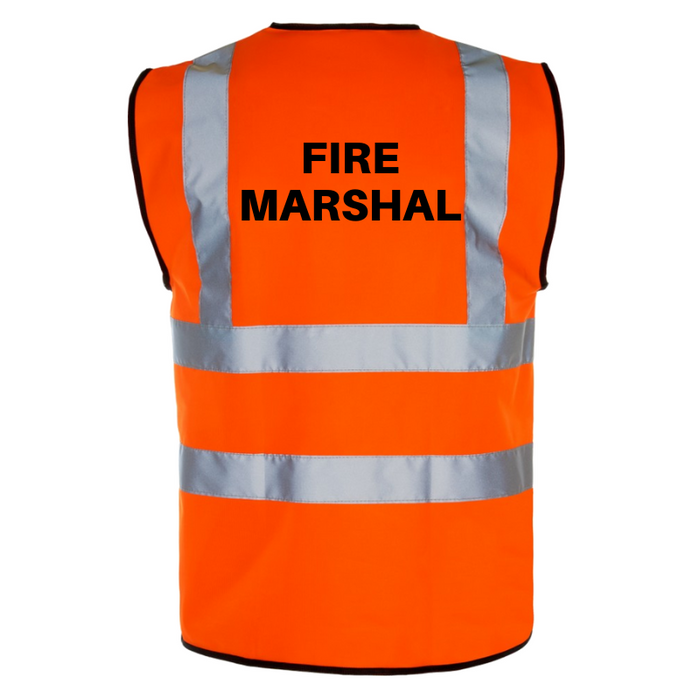 FIRE MARSHAL - Printed Hi-Viz Waistcoat