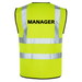 MANAGER Printed Hi-Viz Waistcoat - High Visibility Vest