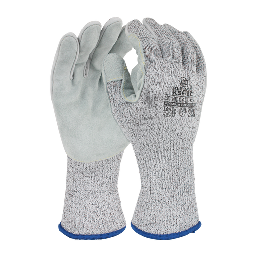 Kutlass K9F-XC Leather Palm Anti-Cut Gloves - Maximum Cut Level F
