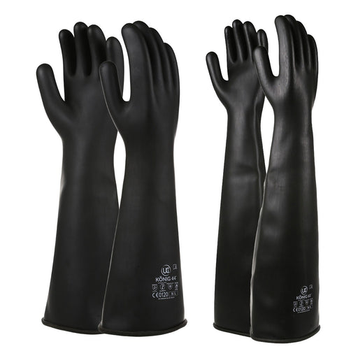 KONIG 44 or 60cm Extra Heavyweight Rubber chemical Gauntlets