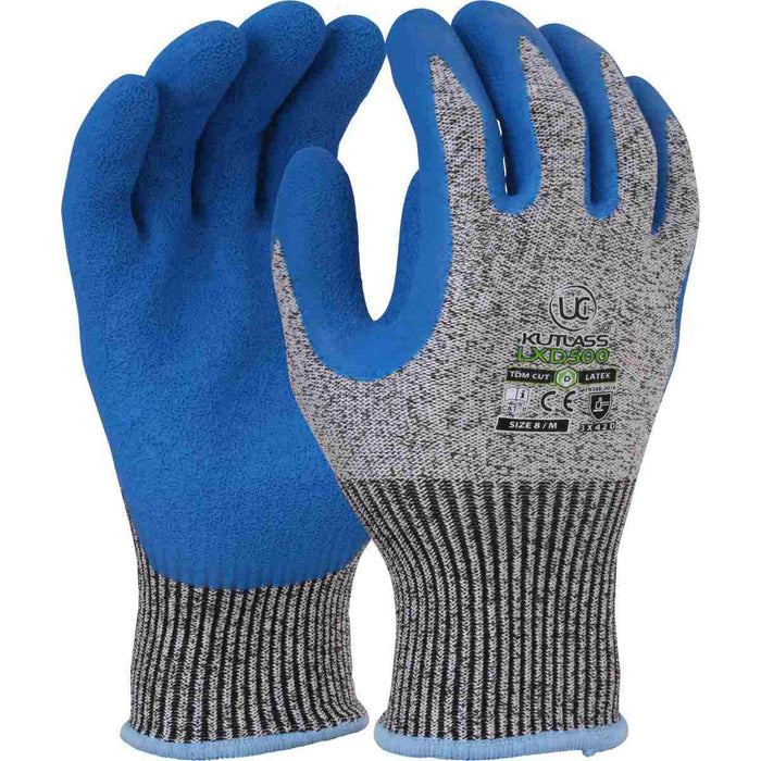 Kutlass LXD500 Latex Coated safety Gloves - Cut D