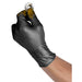 black disposable fish scale gloves