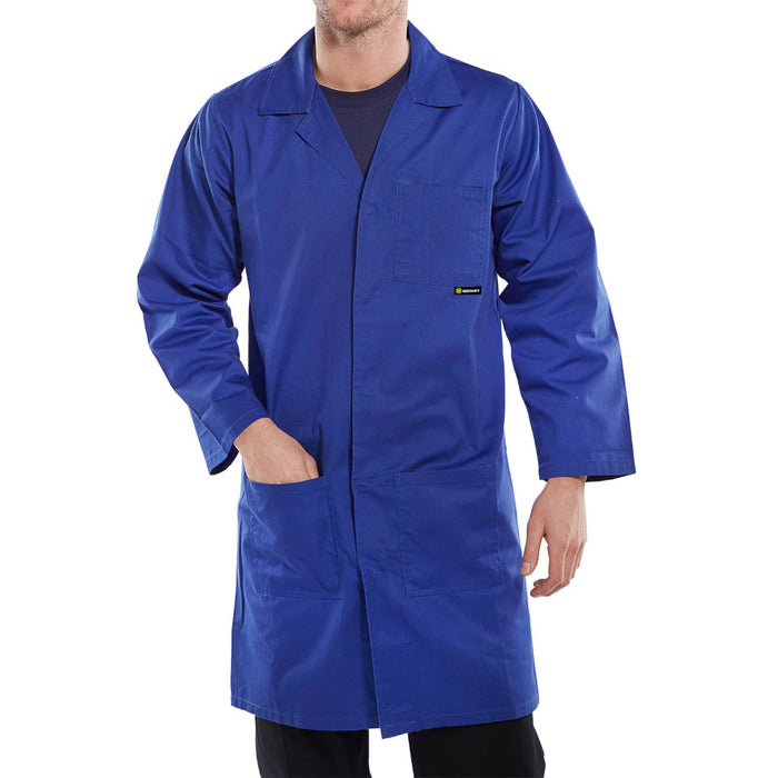 lab coat warehouse royal blue