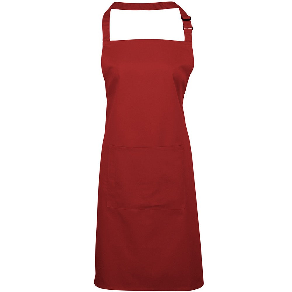 PR154 Premier Colours Bib Apron with Pocket