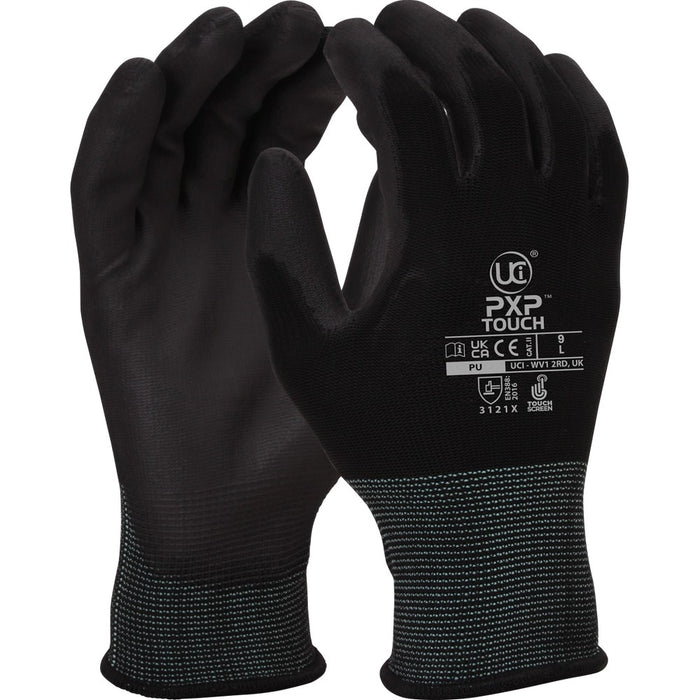 PXP Touch Screen PU Palm Coated work Gloves