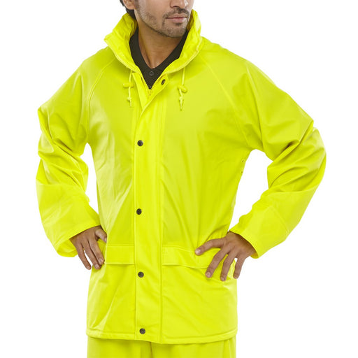b dri yellow breathable rain jacket