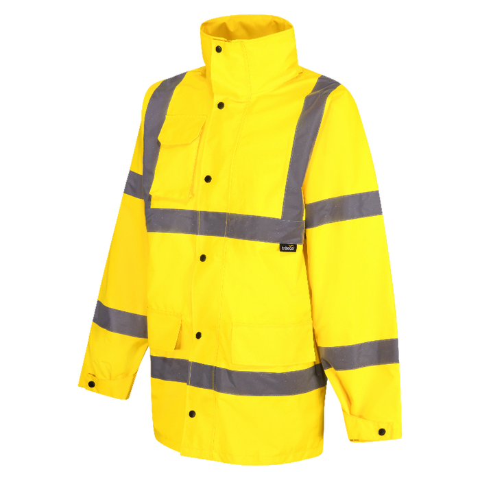 TBRJ31 Hi Viz Breathable Fully Waterproof Jacket High Visibility GHC UK LTD T A Safety Plus