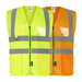Hi-Viz Executive Zip Up Waistcoat Vest Class 2 - Orange or Yellow