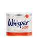 320 sheet whisper loo roll