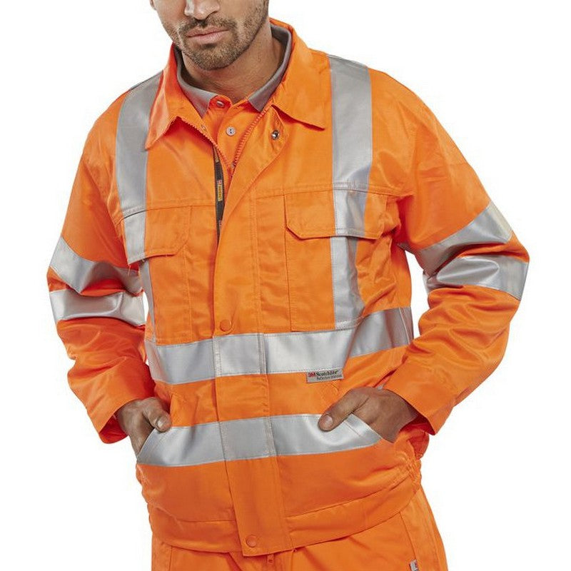 beeswift network rail hi-viz jacket