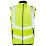 SuperTouch Hi-Viz Puffer Gilet Bodywarmer Class 2